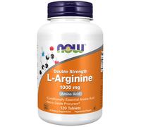 Double Strength L-Arginine 1000mg 120 Tabs Amino Acid Now Foods Kosher/Vegan