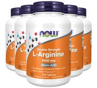 Double Strength L-Arginine 1000mg 5X120 Tabs Amino Acid Now Foods Kosher/Vegan