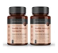Double Strength Turmeric - 1000mg x 360 Tablets (2 Bottles of 180)- Natural Levels of Curcumin - and 5mg Black Pepper Extract.