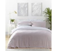 (Double) Stripe duvet set quilt cover blush pink bedding