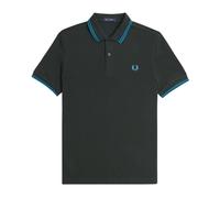 Double Stripe Polo Shirt M3600- male- Fred Perry- Polo Shirts- Green- L- Tops L
