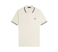 Double Stripe Polo Shirt- male- Fred Perry- Polo Shirts- Beige- S- Tops S