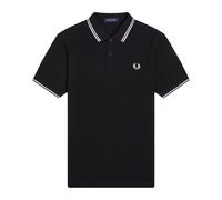 Double Stripe Polo Shirt - male - Fred Perry - Polo Shirts - Black - 2XL - Tops 2XL