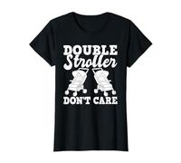 Double Stroller Don't Care Twin Mom Mother T-Shirt