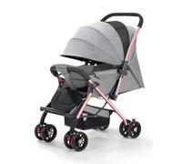 Double Stroller Foldable Twin Stroller for Infants buggy | Adjustable Backrest Canopy Footrest 5-Point Harness Storage Basket