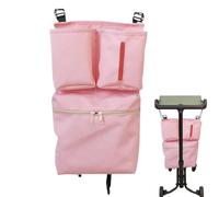 Double Stroller Organizer - Portable Baby Stroller Storage Bag | Reusable Stroller Caddies with Cup Holder, Stroller Storage Attachment for Women or Men