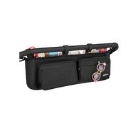 Double Stroller Organizer with 11 Compartment for Bob Duallie, Baby Jogger City Mini GT2, Double Jogging Stroller Caddy, Jeep, Zoe Stroller Accessories with 2 Insulated Pocket, Parent Console