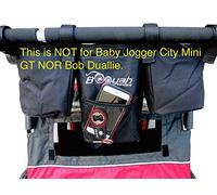 Double Stroller Stroller Organizer for Booyah Child and Large Pet Stroller.