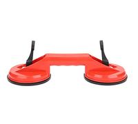 Double Suction Cup Glass Lifter | 60kg / 132lb Strong Suction for Glass/Tiles/Panels | ABS Plastic Handle with Secure Lock | 11.5cm Cup Diameter