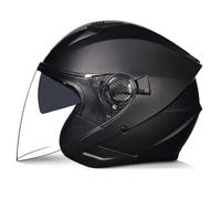 Double Sun Visor Open Face Motorbike Motorcycle Helmet ECE 22.06 Approved Four Seasons Half Helmet Classic Open Face Motorcycle Scooter Moped Motorbike Helmet A,M 55~56CM