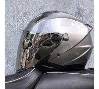 Double Sun Visor Open Face Motorbike Motorcycle Helmet Electric Bike & Road Bike Road ECE 22.06 Approved Motorbike Helmets for Men Women A1,XL59-60