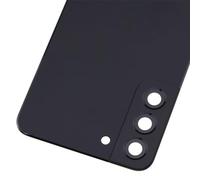 Double Sure Black Acrylic Glass Back Replacement for Samsung Galaxy S22 Plus 5G S22+ 5G with Rear Camera's Frame and Glass Lens Pre cut adhesive and toolkit