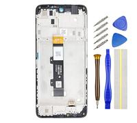 Double Sure Full LCD Display Touch Digitizer Screen Replacement for Motorola Moto G22 XT2231-2 with Screen Frame Black 6.5"