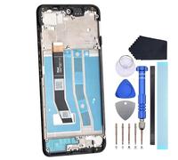 Double Sure IPS LCD Display Assembly for Motorola Moto G55 Black with frame