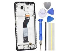 Double Sure IPS LCD Display Assembly Screen Replacement for Xiaomi Redmi 13C 5G 13C with Frame Assembly Black 6.74"