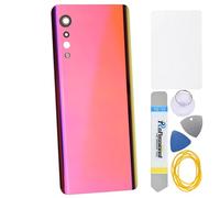 Double Sure Lllusion Sunset ATT Version Back Cover with Camera Bezel and Camera Lens come with Adhesive for LG Velvet 5G LM-G900N