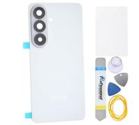 Double Sure White Back Cover with Camera Bezel and Camera Lens come with Adhesive for Samsung Galaxy S26 SM-S942B