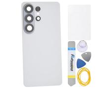 Double Sure White Back Cover with Camera Bezel and Camera Lens come with Adhesive for Samsung Galaxy S26 Ultra SM-S948B