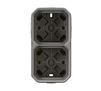 Double surface-mounted box with passage new Plexo 55 069672L