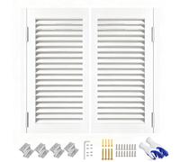 Double Swing Cafe DoorsWooden Saloon Doors for Bar & Porch TwoWay HalfWaist Entry 3851in Adjustable Width (White 134x100cm) Ideal for Home and Restaurant Decor