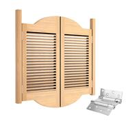 Double Swinging Cafe Doors, Auto Close Interior Solid Wood Saloon Doors with Hinges, for Bar Porch Entrance Counter Partition