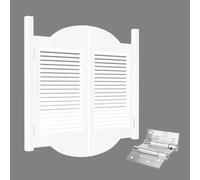 Double Swinging Cafe Doors, Auto Close Interior Solid Wood Saloon Doors with Hinges, for Bar Porch Entrance Counter Partition