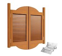 Double Swinging Cafe Doors, Auto Close Interior Solid Wood Saloon Doors with Hinges, for Bar Porch Entrance Counter Partition