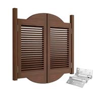 Double Swinging Cafe Doors, Auto Close Interior Solid Wood Saloon Doors with Hinges, for Bar Porch Entrance Counter Partition