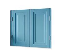 Double Swinging Cafe DoorsHeavy Duty Half Door with Hinges & Hardware for Bar/Kitchen EntrywayLight Blue Adjustable Width 70150cm (W126*H90cm)