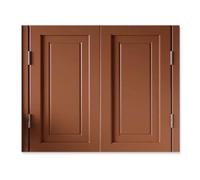 Double Swinging Cafe DoorsHeavy Duty Half Door with Hinges & Hardware for Bar & KitchenInterior Doorway Solution (Brown W70*H90cm)