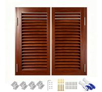 Double Swinging Cafe DoorsWooden Saloon Doors for Indoor Bar Porch & Counter PartitionTwoWay Opening Available in 3851in Width (Brown 92 * 100cm)