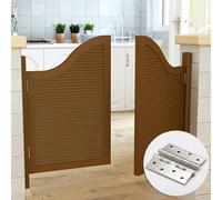 Double Swinging Doors Cafe Doors, for Kitchen/Doorway/Pantry，70/80/90/100/110/120cm Wide Solid Wood Swing Half Door ，with Hinges and Hardware(120x100cm(WxH))