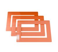 Double Switch / Socket Surround - Orange - 3 Pack