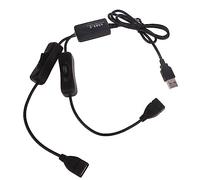 Double-switched USB Extension Cord Wire Y-splitter Cable Line For Charging And Data Transfer Of Digital Devices USB Splitter Cord With Individual On Off Buttons