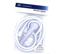 Double Tap Bath Sink Shower Head Hose Spray for Hair Dresser Pet Push on Mixer 1.5m with Rubber End Connectors and Flexible Pipe