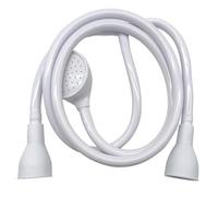 Double Tap Shower Spray Attachment - 1.5m Flexible Hose, Rubber Push-On Universal Connector, Handheld Shower Head for Taps (1.3M)