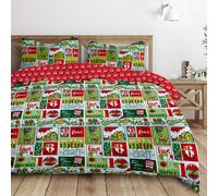 (Double ) THE GRINCH Christmas Duvet Cover Set Reversible Quilt Bedding