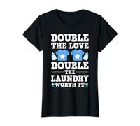 Double The Love Double The Laundry Twin Mom Mother's Day T-Shirt