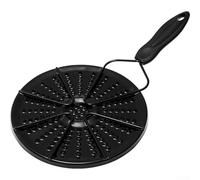 Double Thickening Heat Spreader Plate,Heat Diffuser for Gas Burners Electric Coils 8 Inch, Flame Tamer Heat Deflector with Foldable Cool-Touch Handle, Even Heat Simmering Soup Stew(Spray)