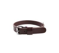 Double-thickness cowhide leather dog collar Martin Sellier 25/55