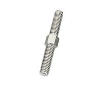 double threaded bolt, M5 M6 M8 Left And Right Thread Double End Thread Rod Positive And Negative Thread Bar Stud Bolts Screw 304 Stainless Steel(M6x100mm-2pcs)
