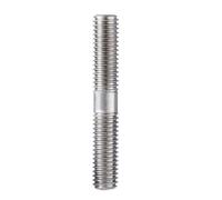 double threaded bolt, Metric M3 M4 M5 M6 M8 M10 M12 M16 Double End Thread Rod 304 Stainless Steel Stud Bolts Rod Tooth Stick Dual Head Threaded Bar(70mm,M8 (1pcs))