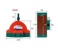 Double Throw Disconnect Switch 100A 2P - Reversing Isolator for Fail Safe Circuit Breaker, IP Rated Plastic Enclosure with Silver Contacts, Screw Terminal Wiring, Indoor Use (100A/2P)