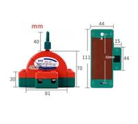Double Throw Pole Disconnect Switch 32A to 100A 2P Transparent Base Option for Fail-Safe Circuit Protection, Screw Crimping Wiring, 50/60Hz(32A/2P)
