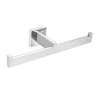 Double Toilet Paper Holder Wall Mount, SUS304 Stainless Steel 2 in 1 Square Dual Tissue Rolls Holder for Bathroom, Commercial Toilet Paper Holder for Office, Hotel Holding Mega Rolls Polished Chrome