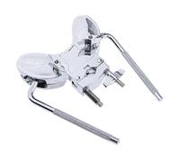 Double Tom Drum Set Clamp, Strong Aluminum Alloy Drum Rack, Rust-Resistant Mount For Drum Kit