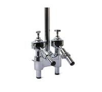 Double Tom Holder Dual Clamp Mount Bracket, Two Way Drum Hardware Stand for Rack - Replaceable Metal Tom Mount for Drum Set Assembly, Kit Upgrade, Rehearsal, Stage and Workshop (as shown)