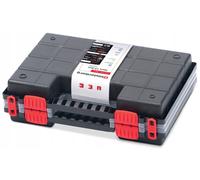 Double Tool Organiser Storage Case Adjustable Compartments Parts Box