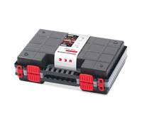 Double Tool Organiser Storage Case Adjustable Compartments Parts Box