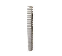 Double Tooth Barber Grooming Comb Professional Aluminum Hairdressing Comb Fine and Wide Teeth for Men Women Styling and Hair Cutting 21.5cm (Bronze gold)